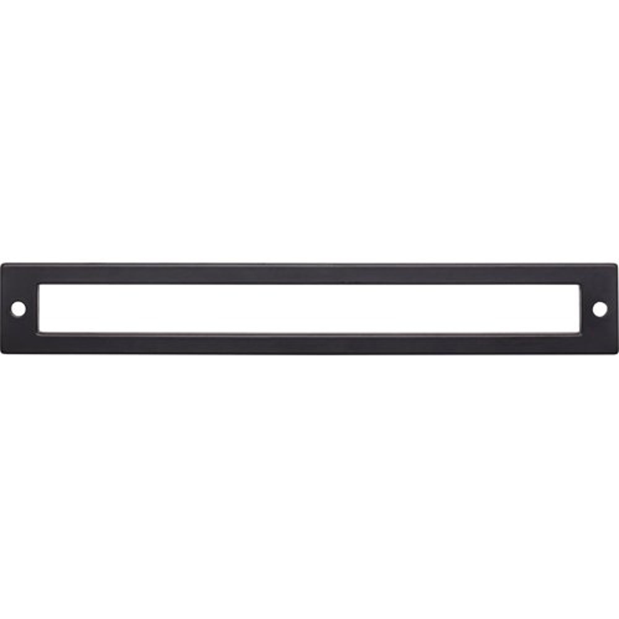 Top Knobs TK927BLK Hollin Backplate in Flat Black