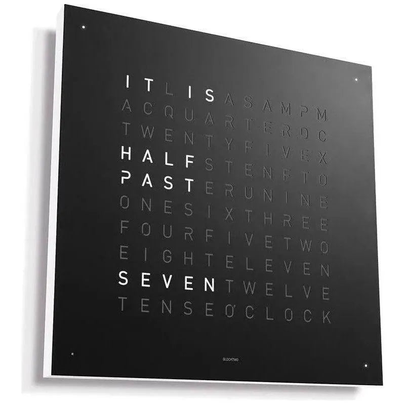 Qlocktwo - QLOCKTWO CLASSIC Wall Clock - QT-CLASSIC-EN-BP | Montreal Lighting & Hardware