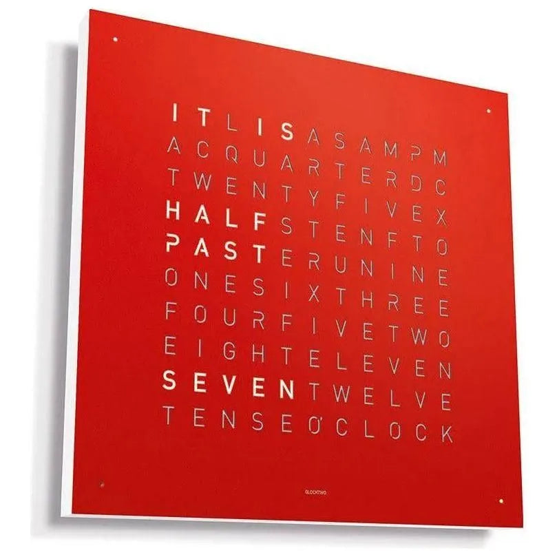 Qlocktwo - QLOCKTWO CLASSIC Wall Clock - QT-CLASSIC-EN-RP | Montreal Lighting & Hardware
