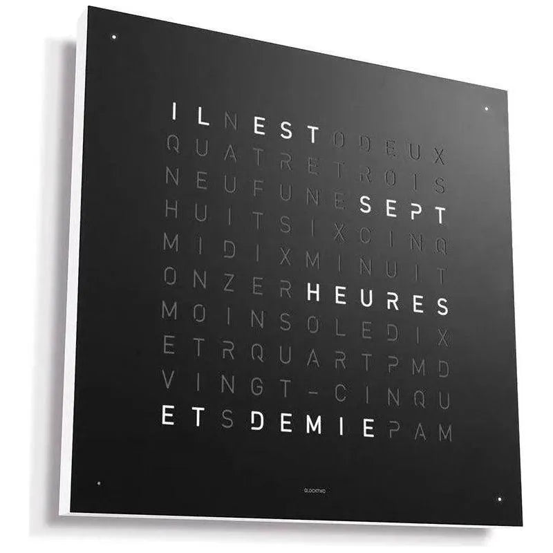 Qlocktwo - QLOCKTWO CLASSIC Wall Clock - QT-CLASSIC-FR-BP | Montreal Lighting & Hardware