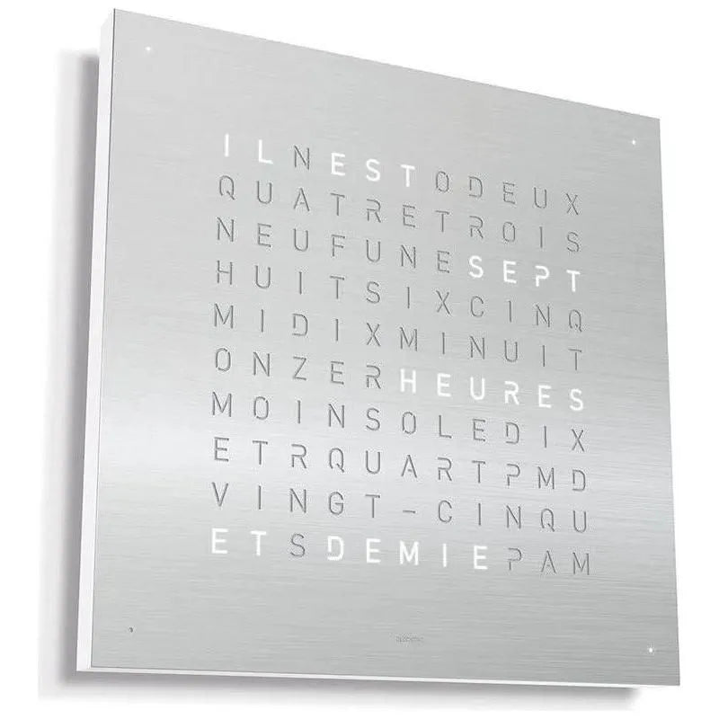 Qlocktwo - QLOCKTWO CLASSIC Wall Clock - QT-CLASSIC-FR-SS | Montreal Lighting & Hardware