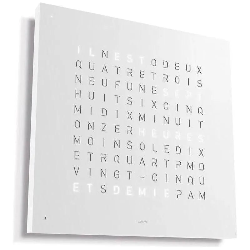 Qlocktwo - QLOCKTWO CLASSIC Wall Clock - QT-CLASSIC-FR-WP | Montreal Lighting & Hardware