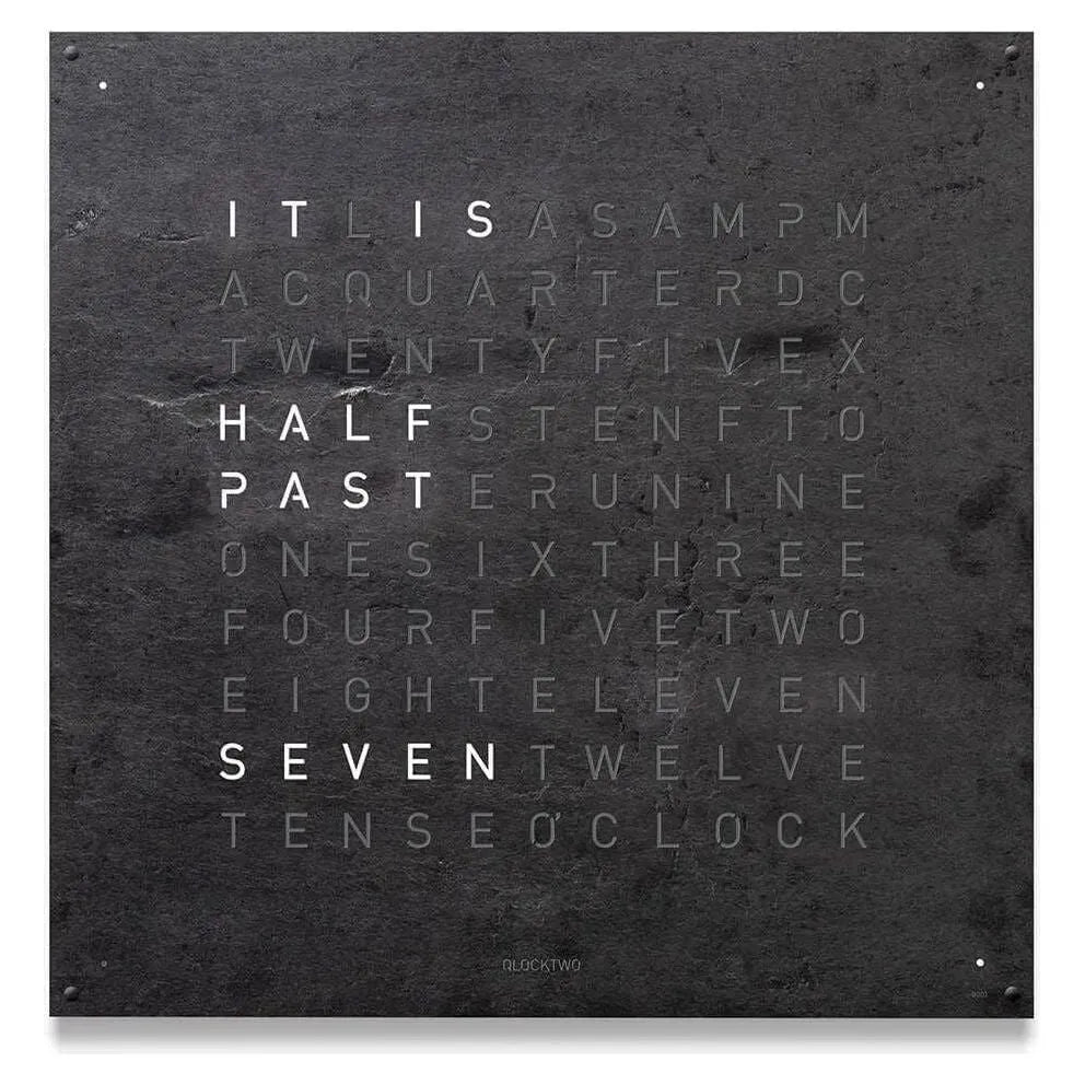 Qlocktwo - QLOCKTWO LARGE Metamorphite Creator's Edition Wall Clock - QT-LARGE-CE-EN-ME | Montreal Lighting & Hardware