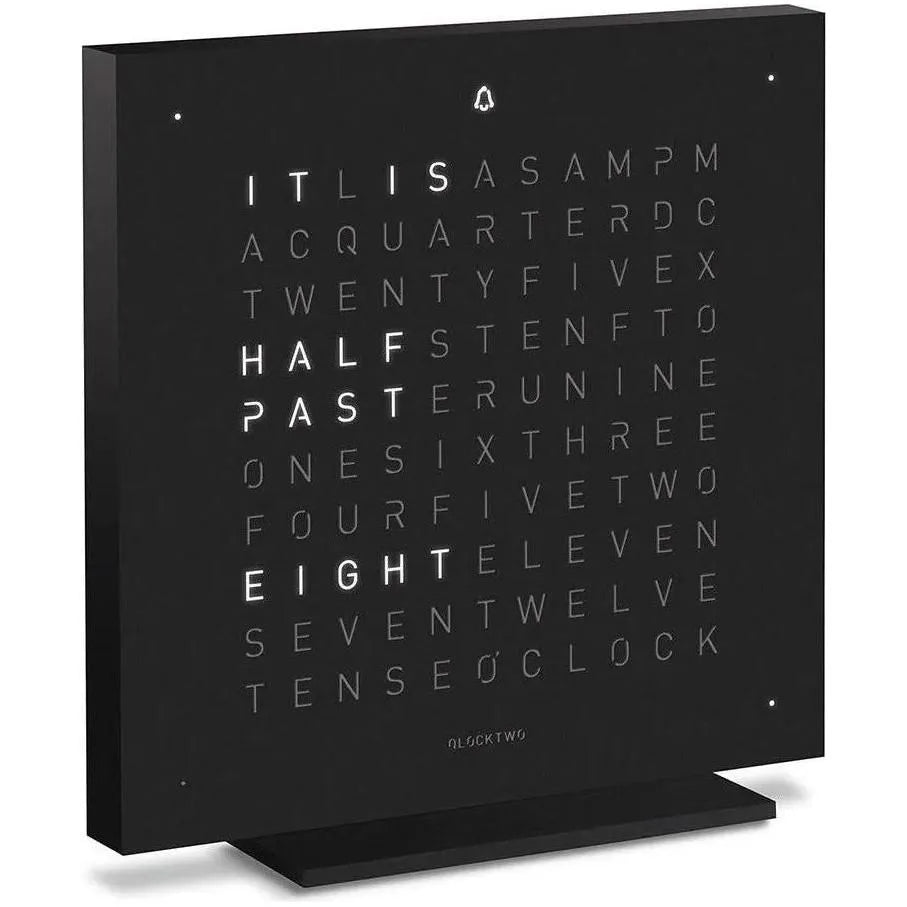 Qlocktwo - QLOCKTWO TOUCH Metal Alarm Clock - QT-TOUCH-METAL-EN-DB | Montreal Lighting & Hardware