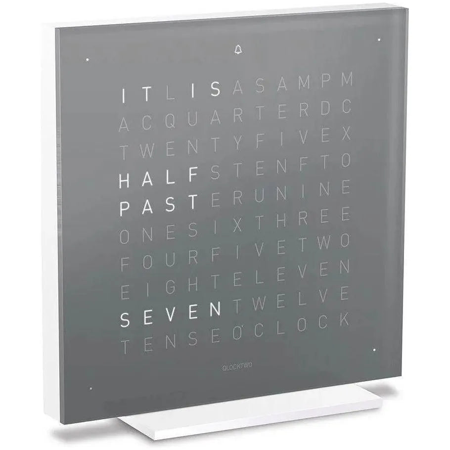 Qlocktwo - QLOCKTWO TOUCH Pure Alarm Clock - QT-TOUCH-PURE-EN-ET | Montreal Lighting & Hardware