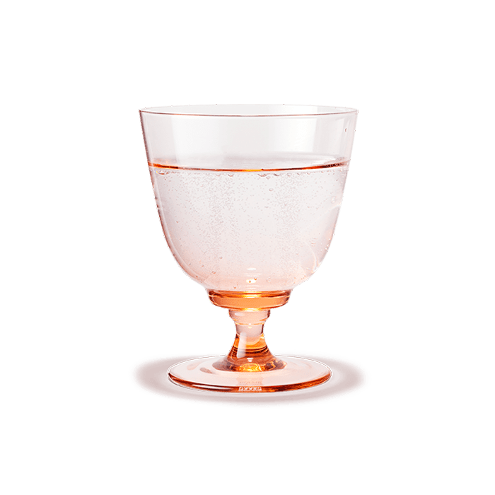 Holmegaard 4300487 Flow Glass on Foot in Champagne