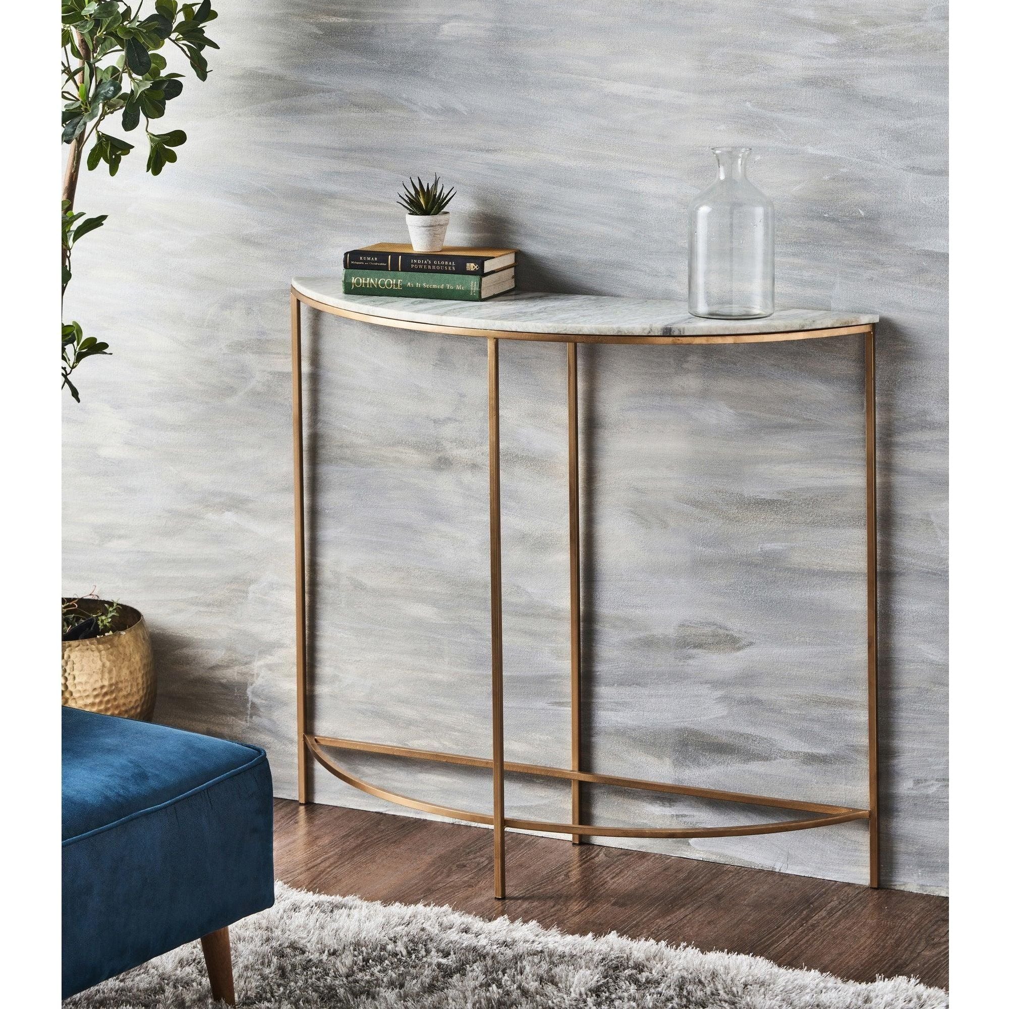Renwil - Console demi-cercle Reese - TA435 | Montreal Luminaire & Quincaillerie