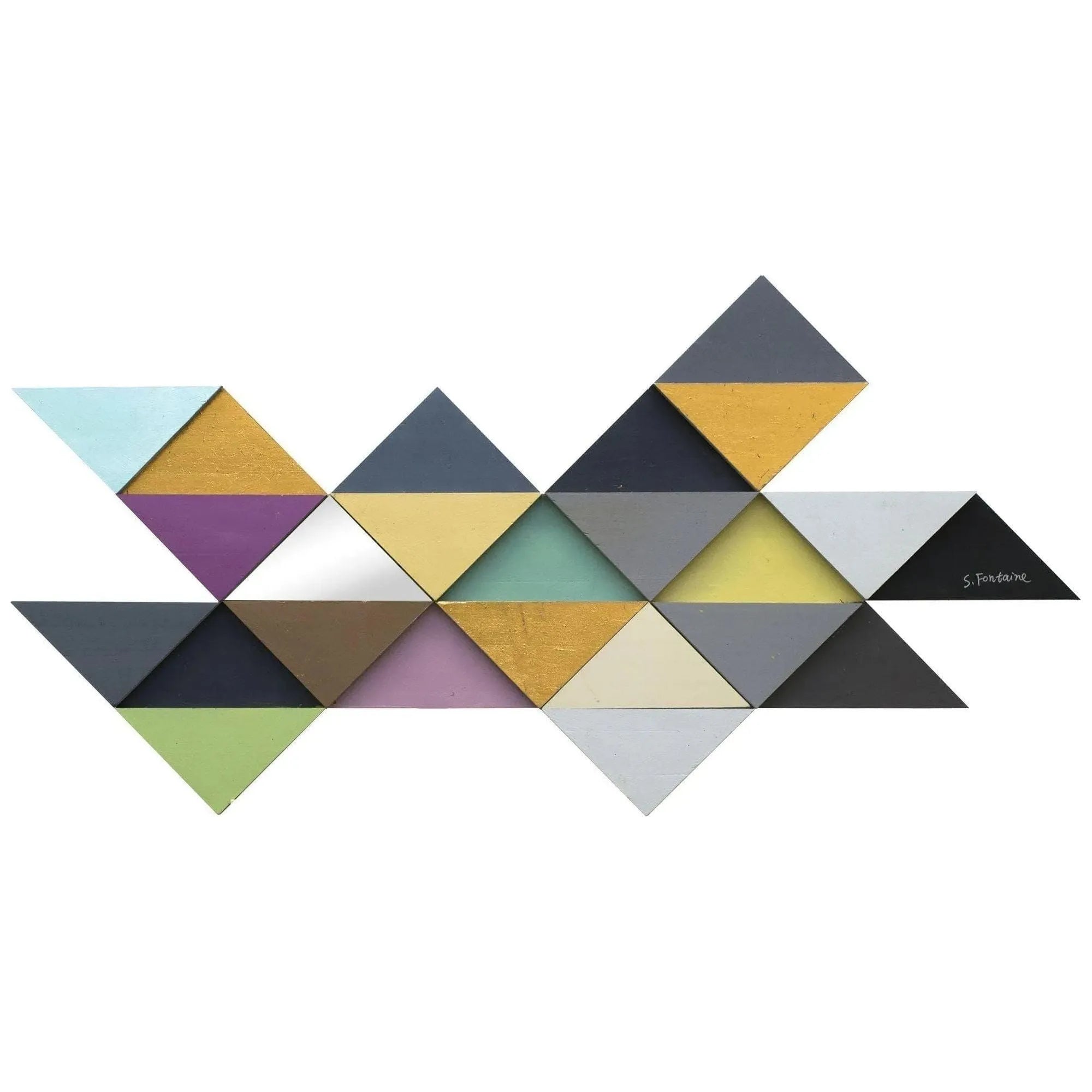 Renwil - Tremulous Triangle Wall Décor - W6287 | Montreal Lighting & Hardware