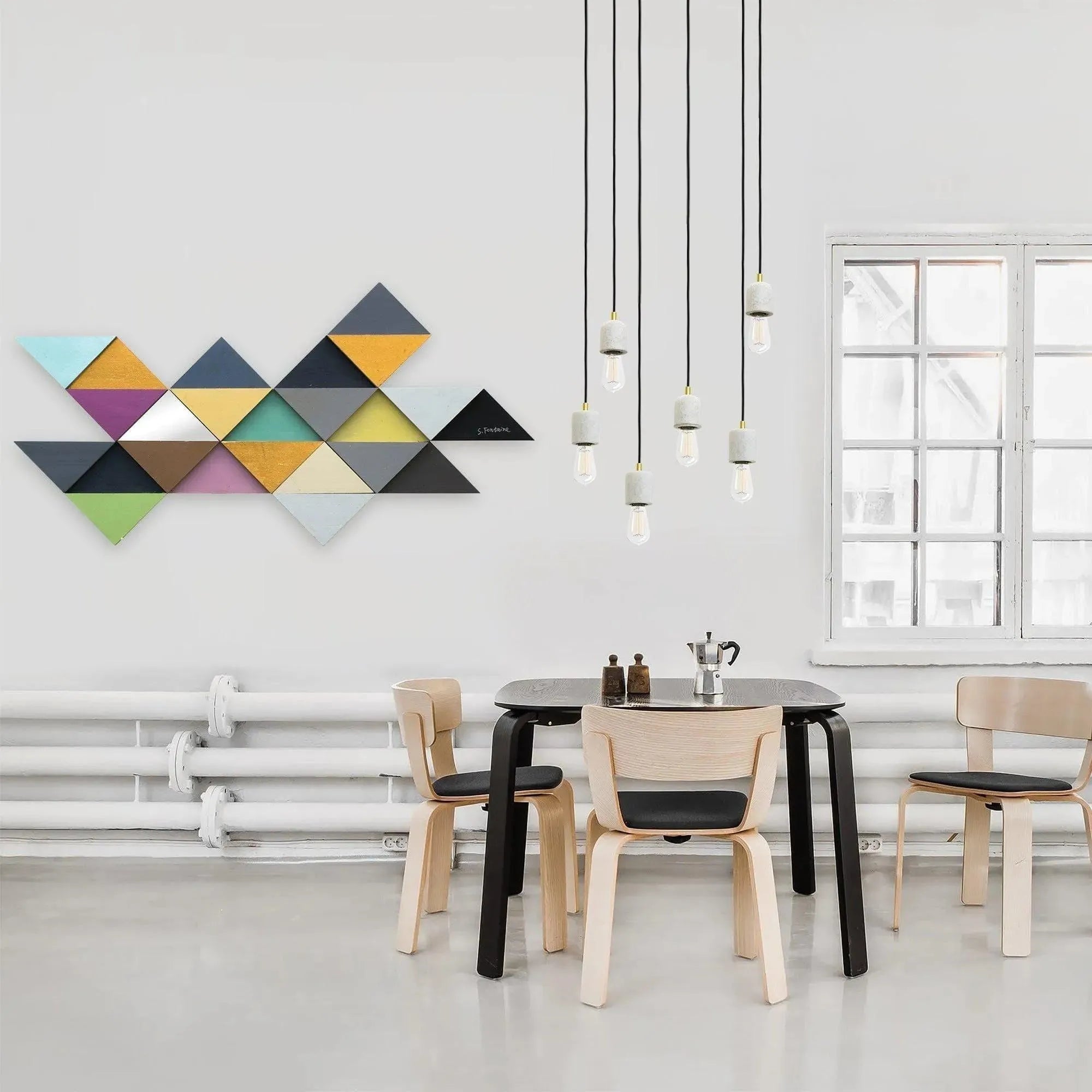 Renwil - Tremulous Triangle Wall Décor - W6287 | Montreal Lighting & Hardware