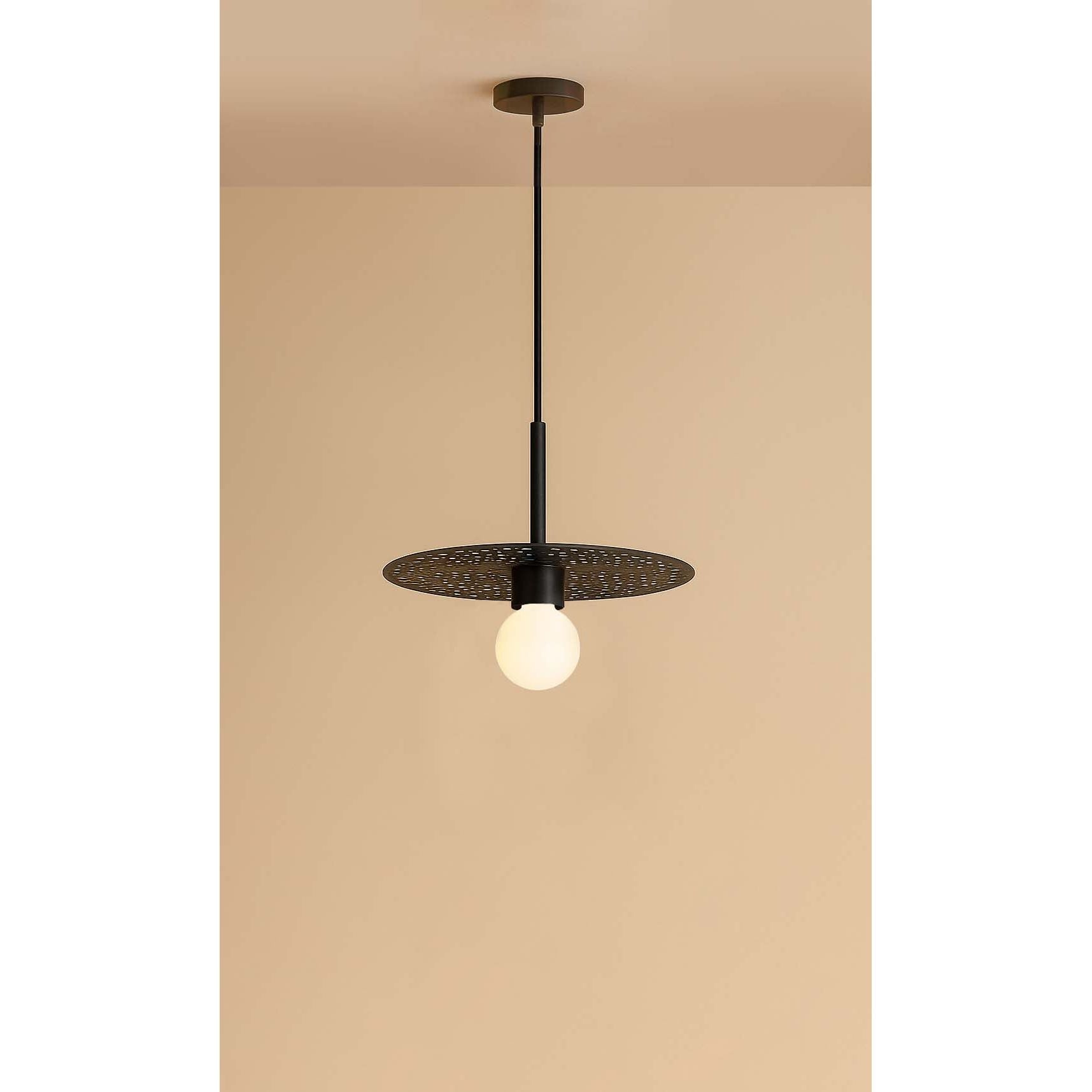 Dounia Home - DH-RIADISLED-SM-BRS - Riad Disc LED Suspension - Polished Brass