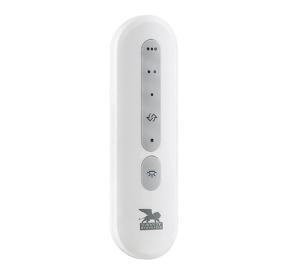 Télécommande universelle Savoy House RMT-AC-UNIVERSAL pour moteur à courant alternatif, blanche.