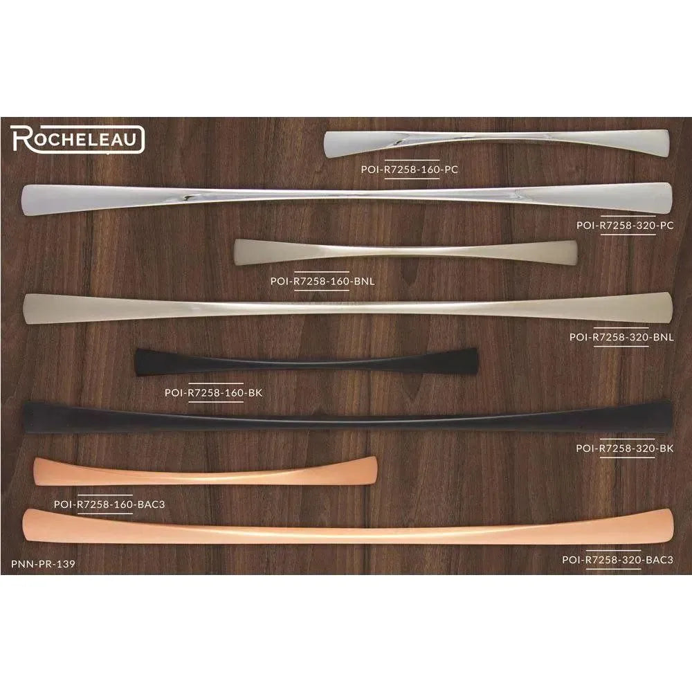 Rocheleau - Boto Pull - POI-R7258-160-BAC3 | Montreal Lighting & Hardware