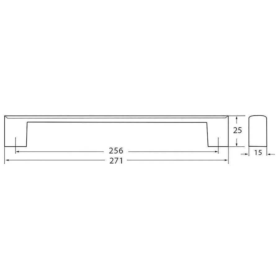 Rocheleau - R7170 Pull - POI-R7170-128-BAB | Montreal Lighting & Hardware