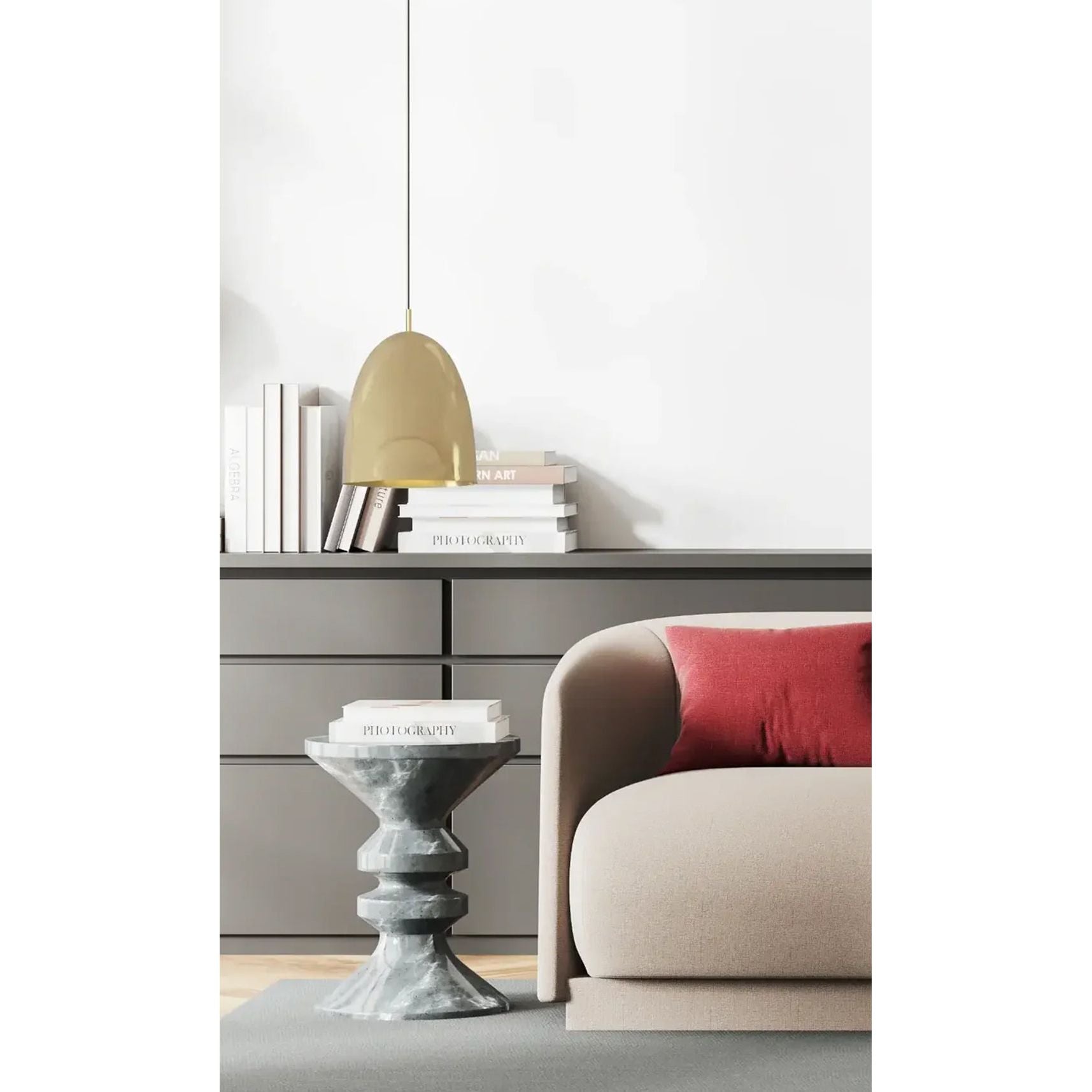 Dounia Home - DH-ROYDOMPEN-SM-PC - Roya Dome Pendant Light - Polished Copper