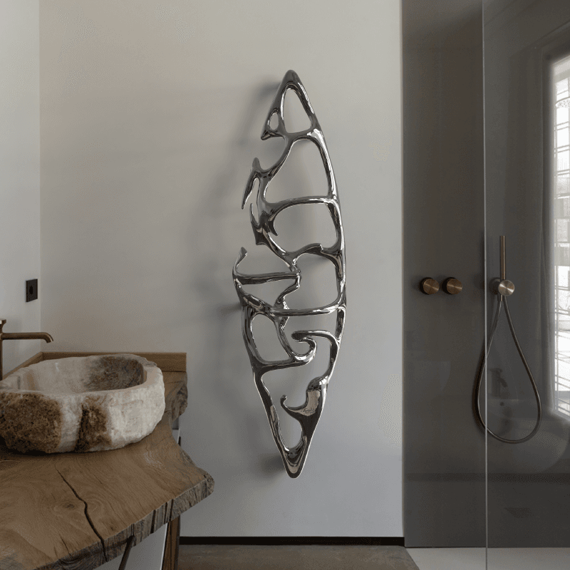 P&Bhusri S1-M-PWH-N Boat of Sage Medium Towel Warmer in Porcelain White