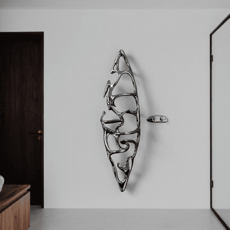 P&Bhusri S1-L-PWH-N Boat of Sage Large Towel Warmer in Porcelain White