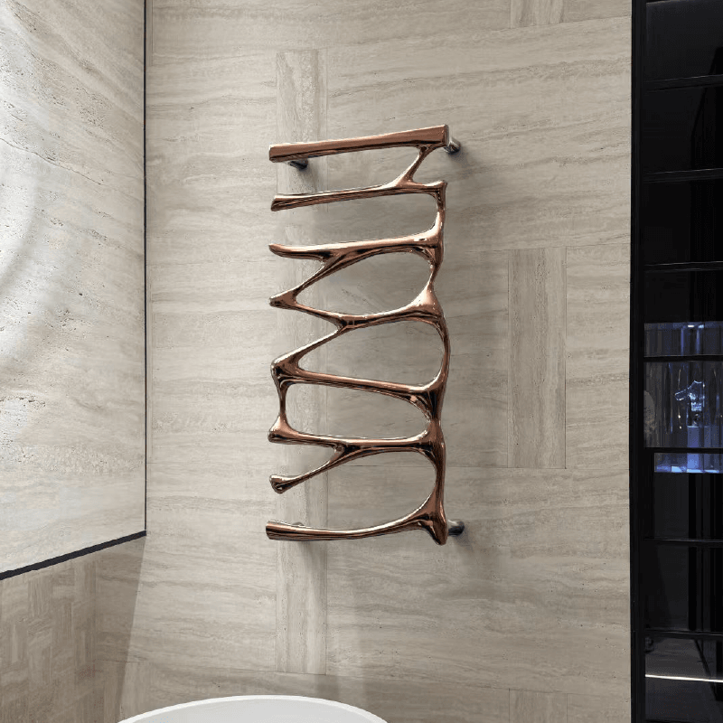 P&Bhusri S5-M-PWH-N Provence Towel Warmer in Porcelain White