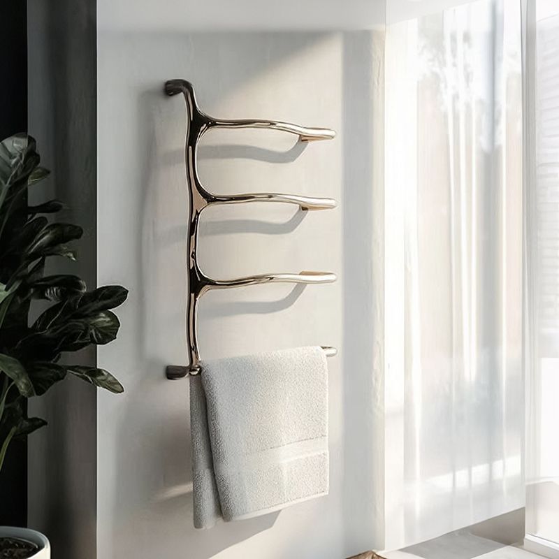 P&Bhusri S8-M-PWH-N Tuscany Glimmer Towel Warmer in Porcelain White