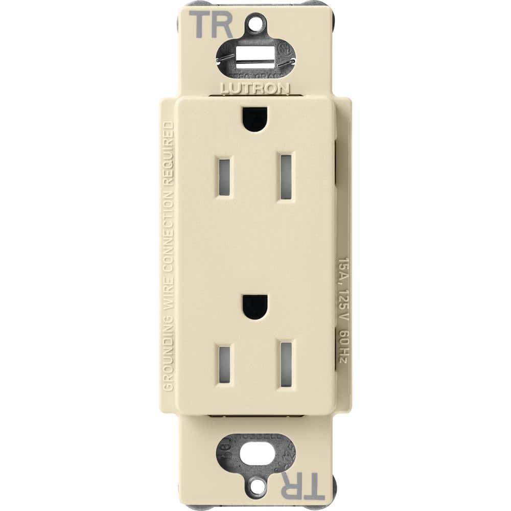 Lutron - Claro & Satin Colors 15A TR Receptacle - SCRS-15-TR-SD | Montreal Lighting & Hardware