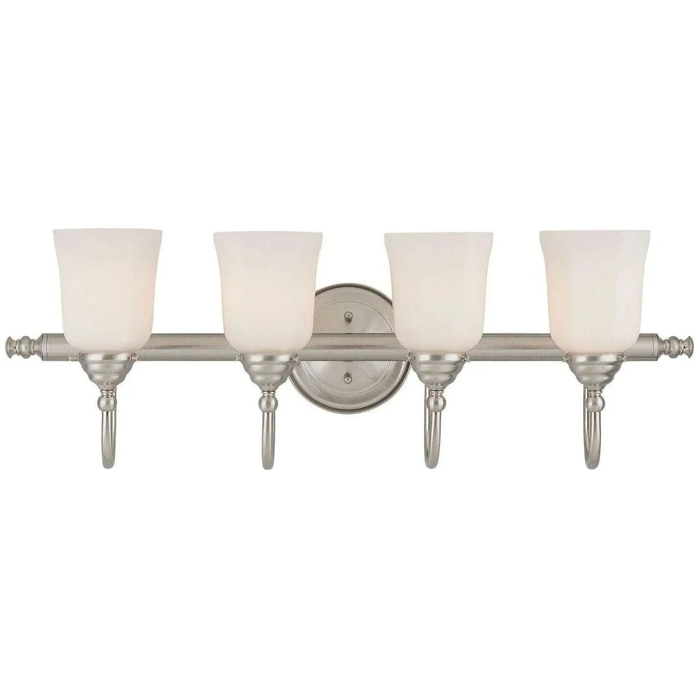 Savoy House - Brunswick Bath Four Light Bath Bar - 8-1062-4-SN | Montreal Lighting & Hardware