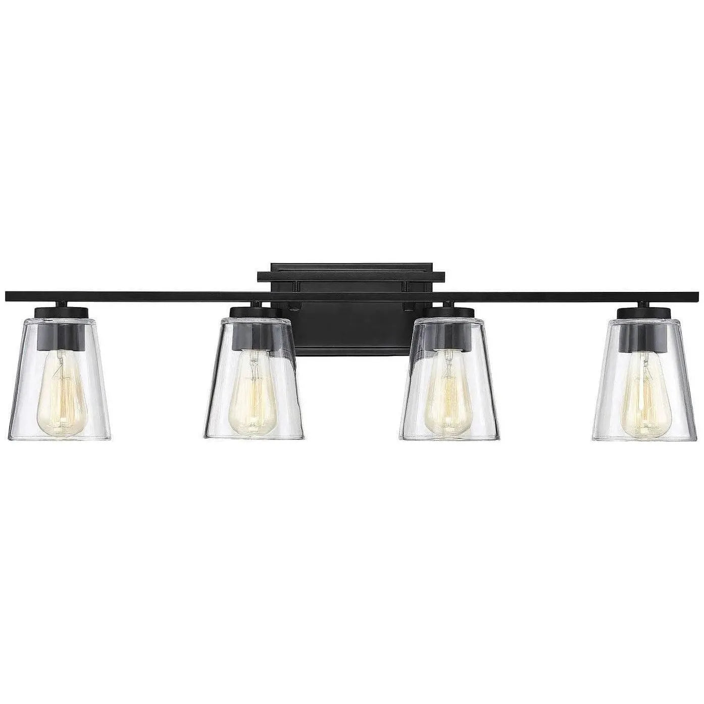 Savoy House - Calhoun Four Light Bath Bar - 8-1020-4-BK | Montreal Lighting & Hardware