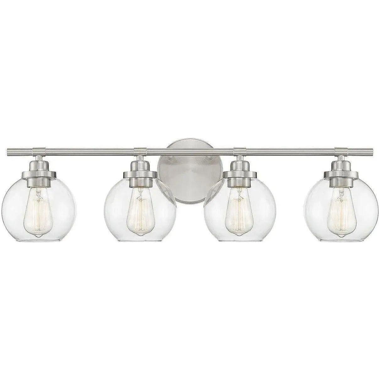 Savoy House - Carson Four Light Bath Bar - 8-4050-4-SN | Montreal Lighting & Hardware