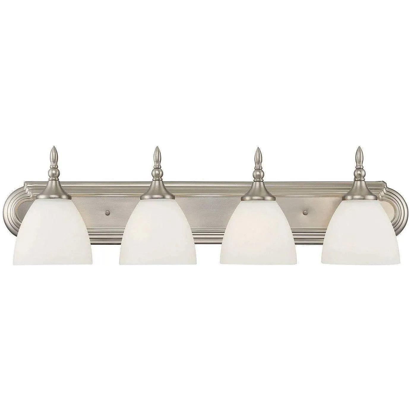 Savoy House - Herndon Four Light Bath Bar - 8-1007-4-SN | Montreal Lighting & Hardware