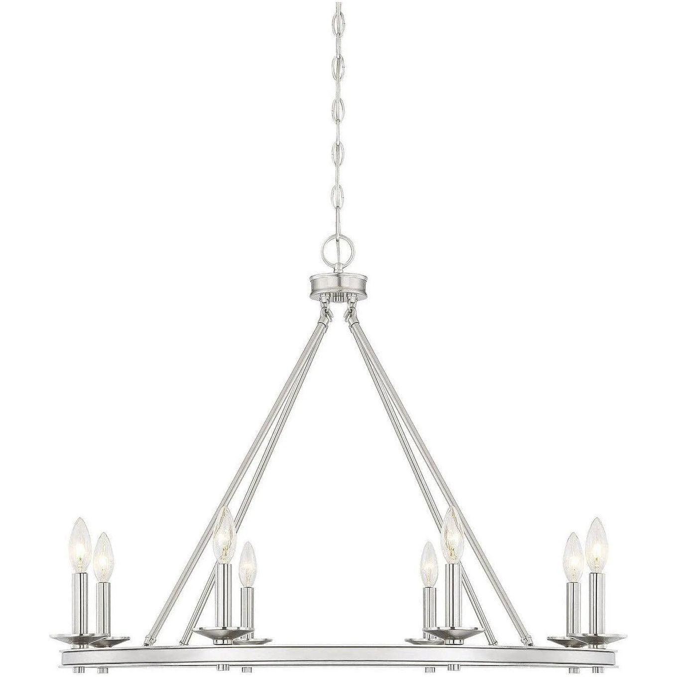 Savoy House - Middleton Eight Light Chandelier - 1-308-8-SN | Montreal Lighting & Hardware