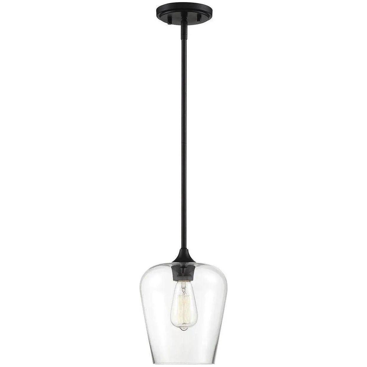 Savoy House - Octave One Light Pendant - 7-4036-1-BK | Montreal Lighting & Hardware