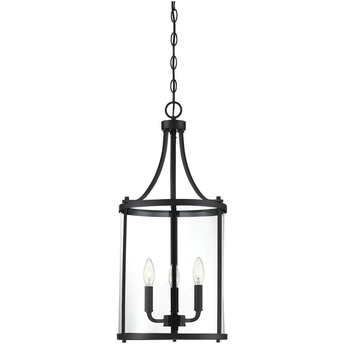 Savoy House - Penrose Three Light Foyer Pendant - 7-1040-3-BK | Montreal Lighting & Hardware