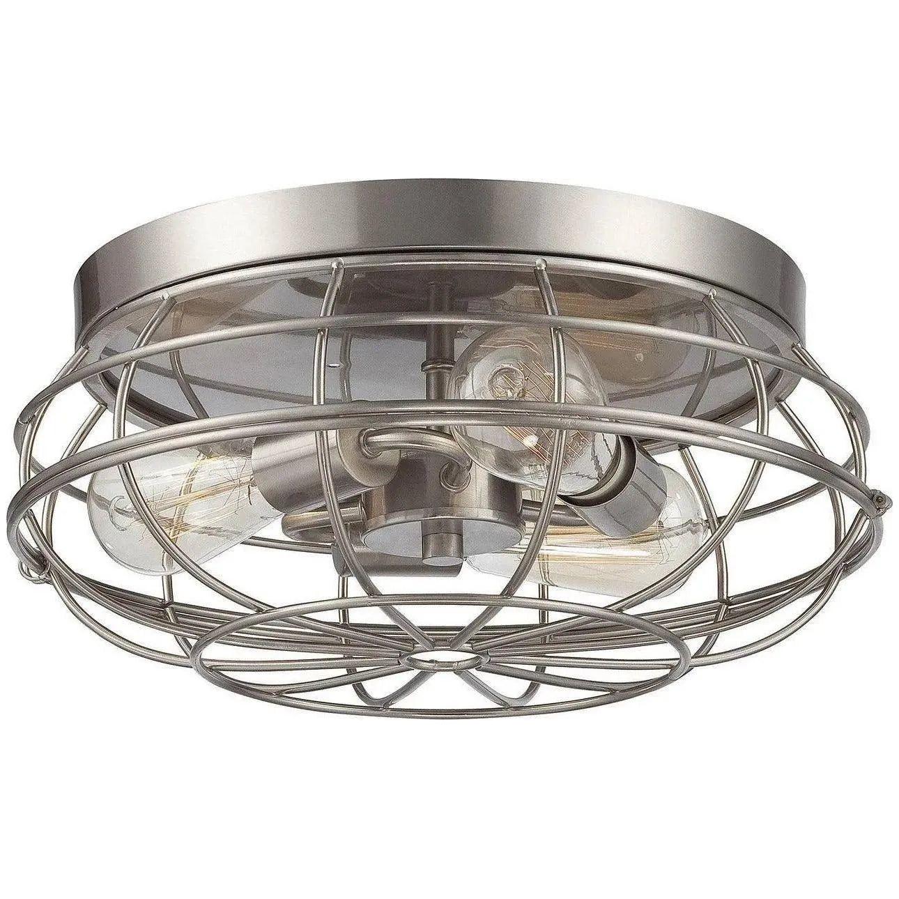 Savoy House - Scout Three Light Flush Mount - 6-8074-15-SN | Montreal Lighting & Hardware