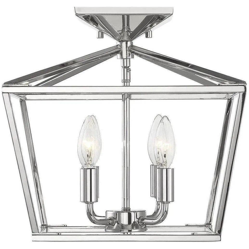 Savoy House - Townsend Four Light Semi-Flush Mount - 6-328-4-109 | Montreal Lighting & Hardware