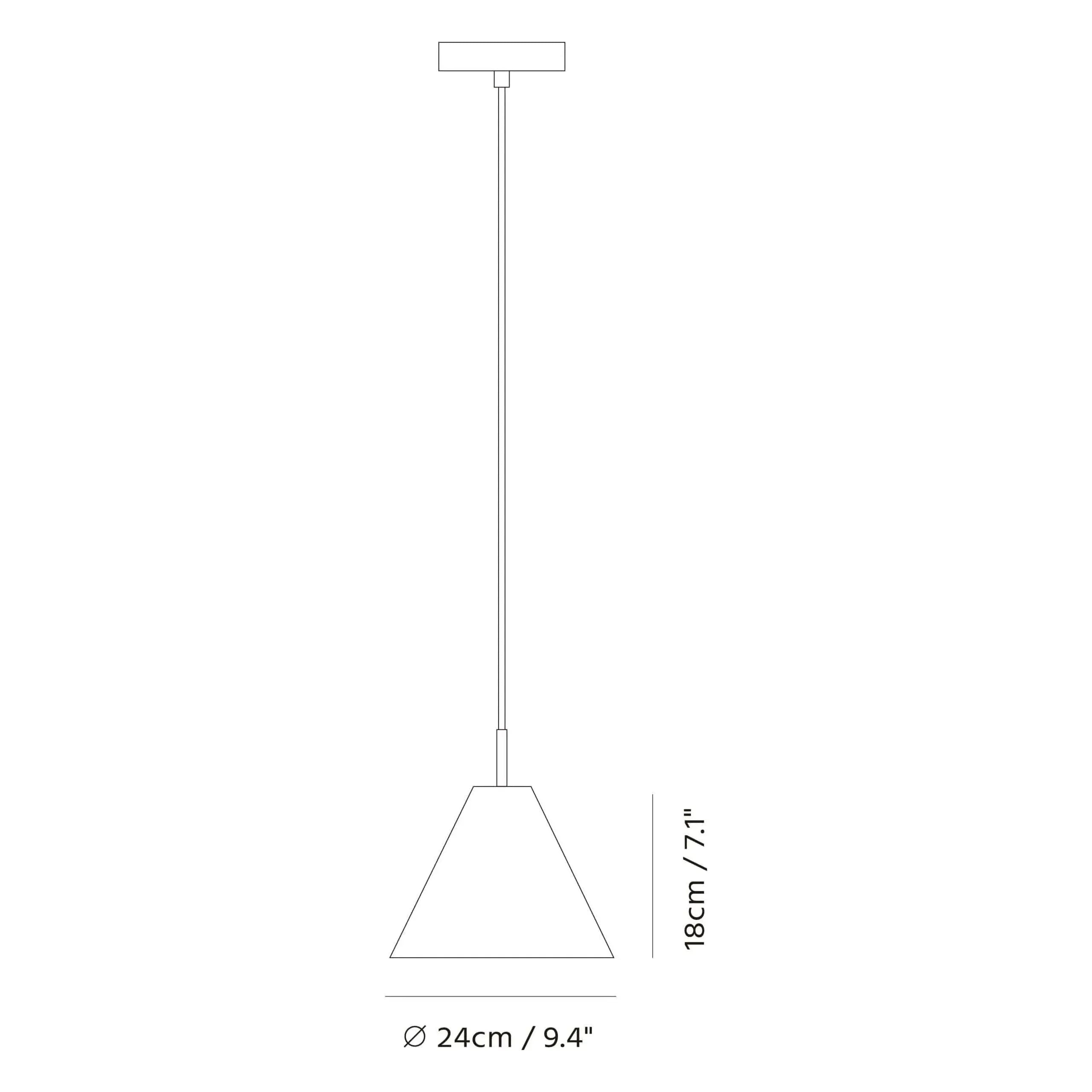 Seed Design - Castle Cone Pendant Light - SQ-185CP | Montreal Lighting & Hardware