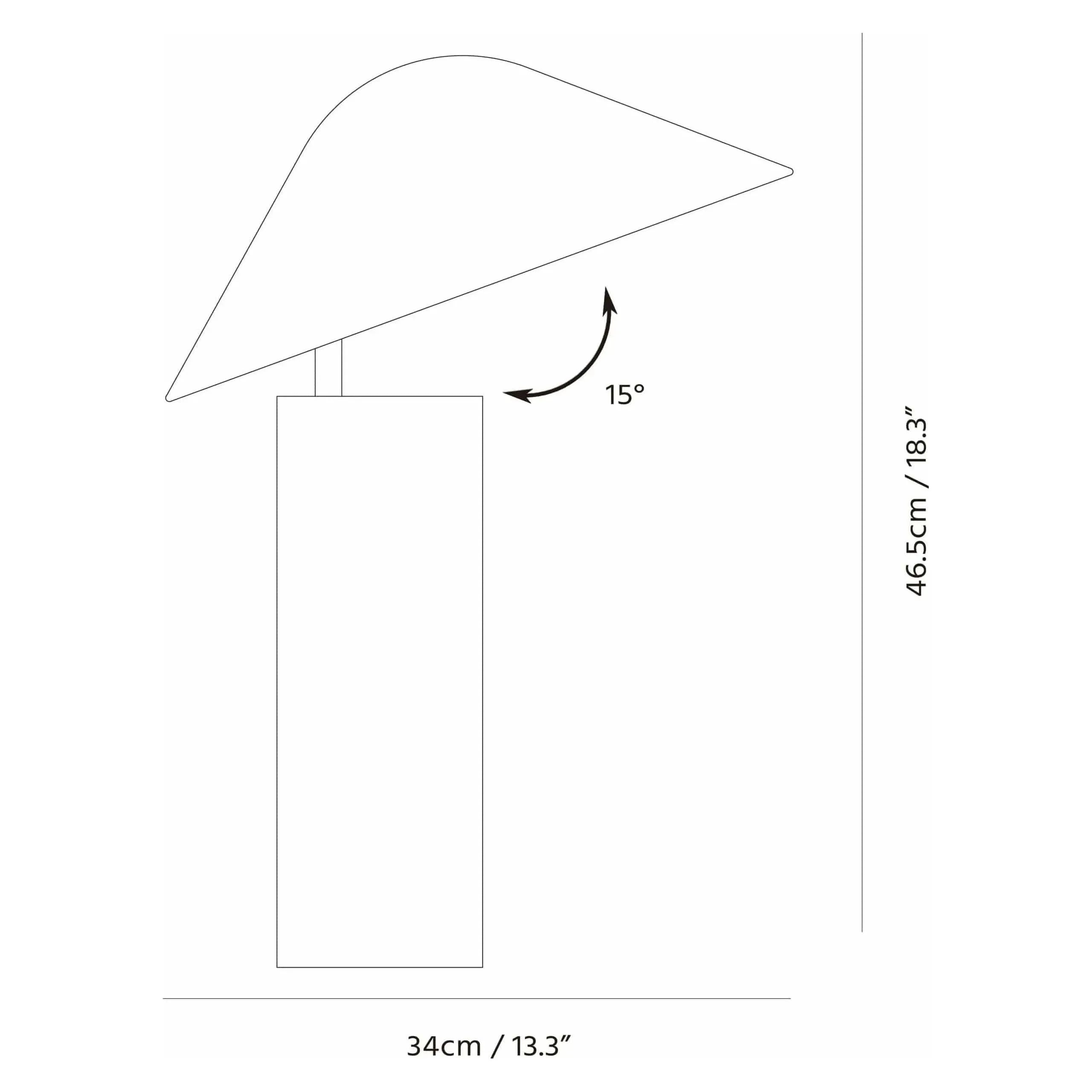 Seed Design - Damo Table Simple Lamp - SQ-339MDRS-BK | Montreal Lighting & Hardware