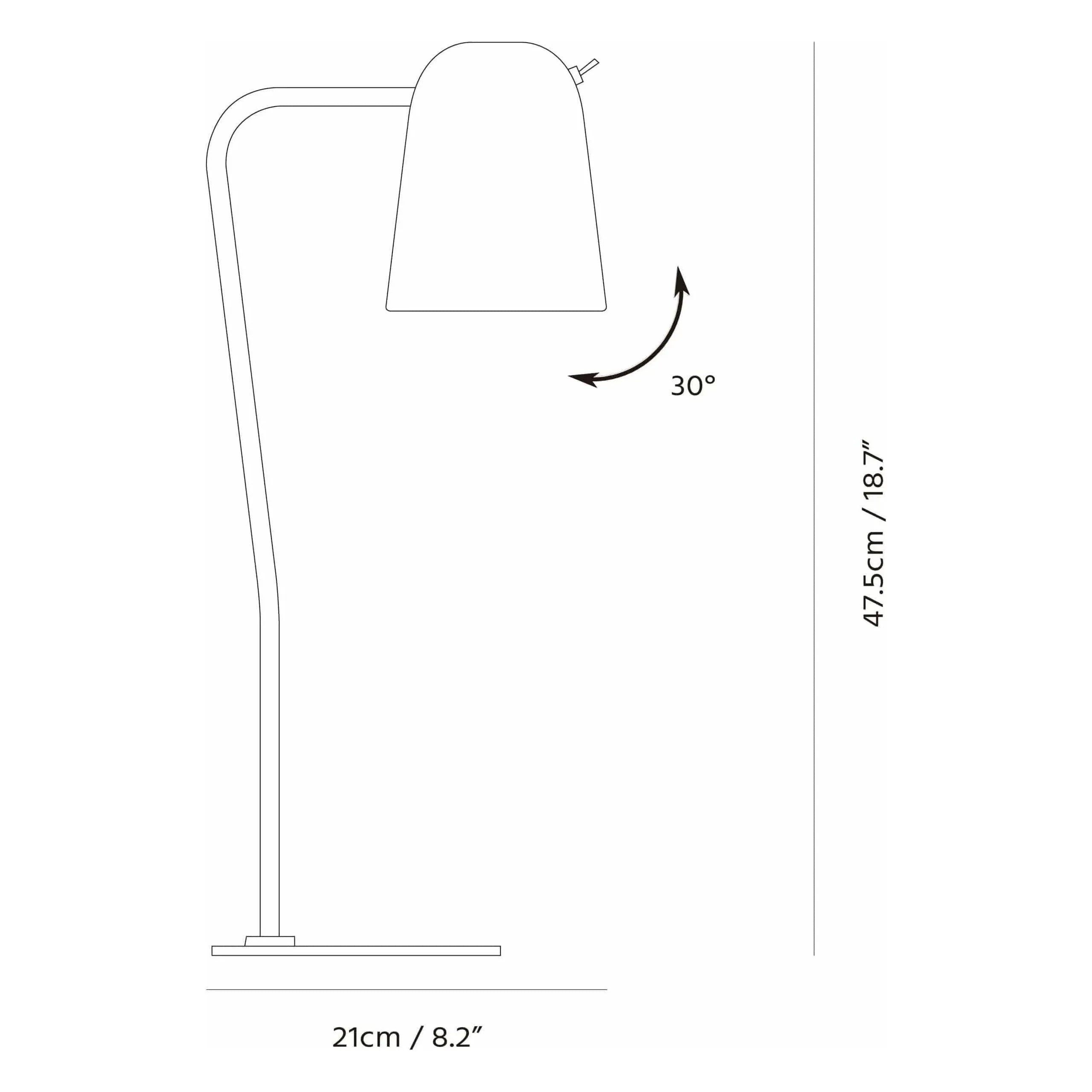 Seed Design - Dobi Table Lamp - SQ-2181D-WH | Montreal Lighting & Hardware