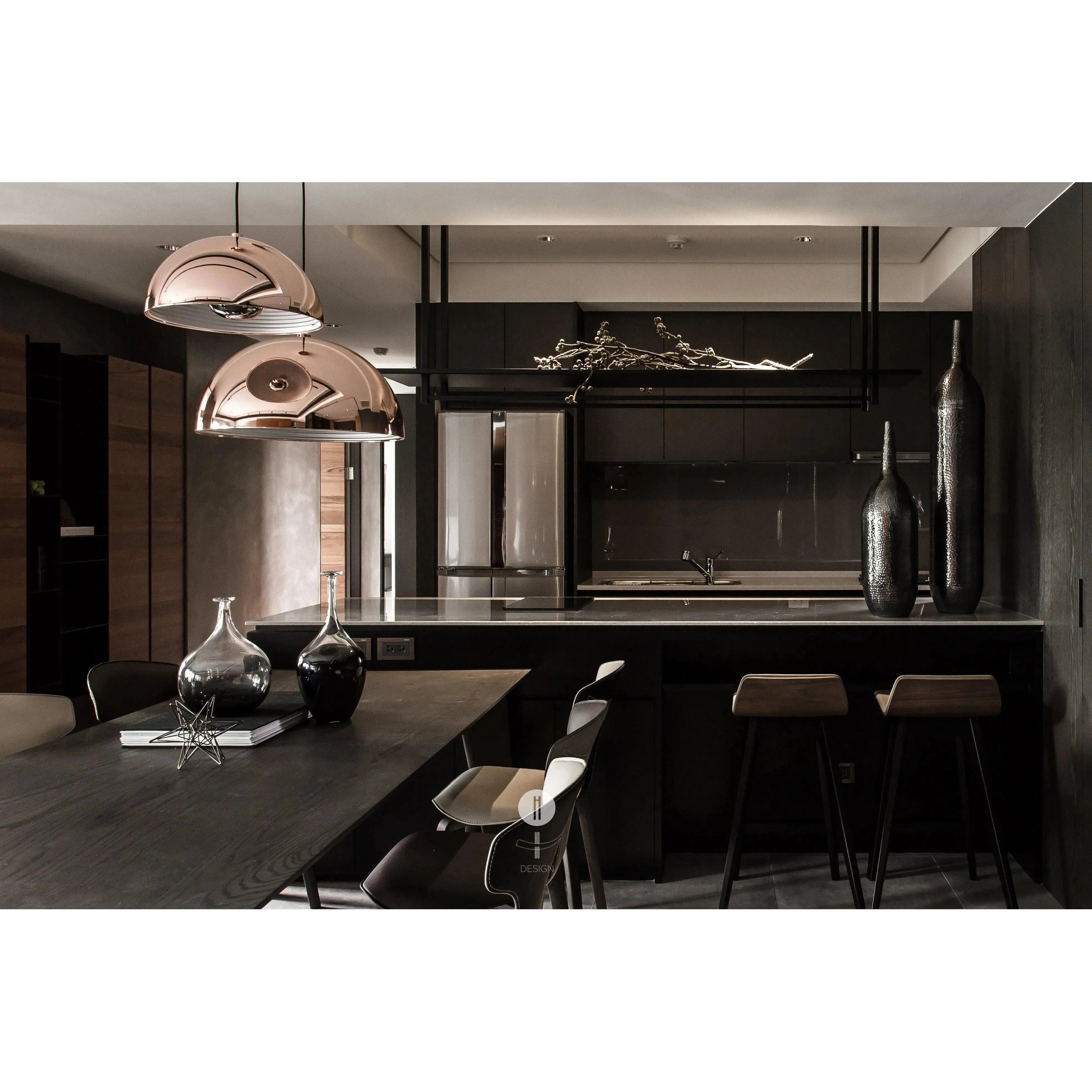 Seed Design - Dome Pendant Light - SQ-360MP-BK | Montreal Lighting & Hardware