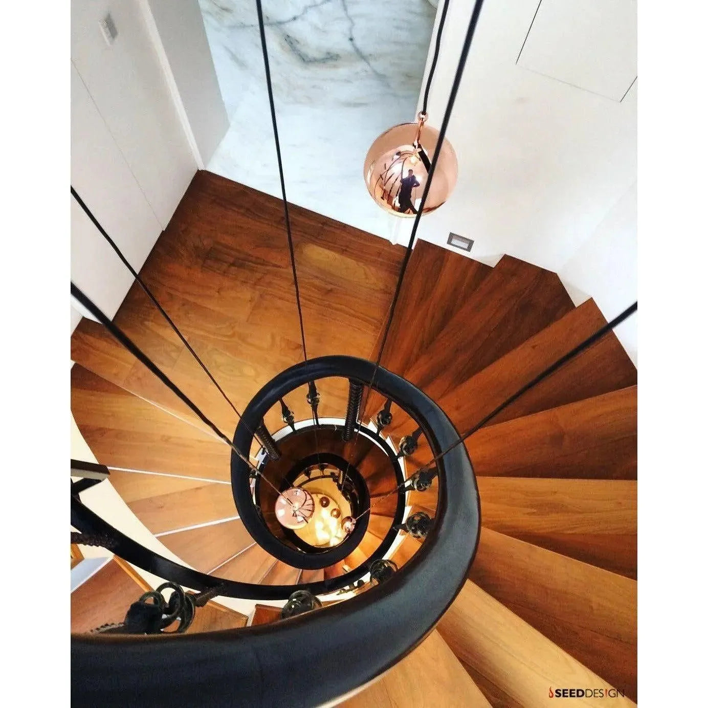 Seed Design - Dora Pendant Light 12 - SLD-1010P12-CPR | Montreal Lighting & Hardware