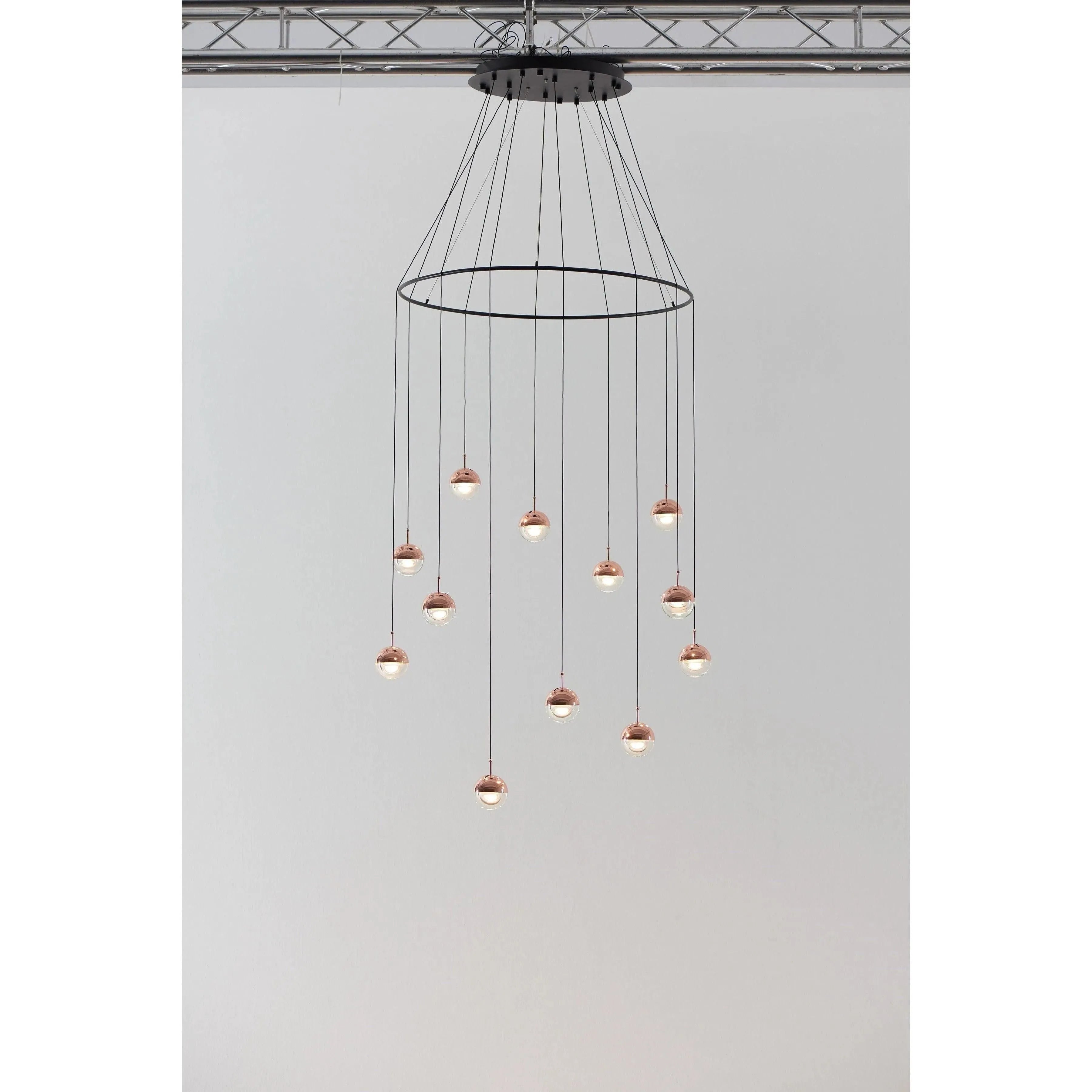 Seed Design - Dora Pendant Light 12 With Ring - SLD-1010PC12-CPR | Montreal Lighting & Hardware