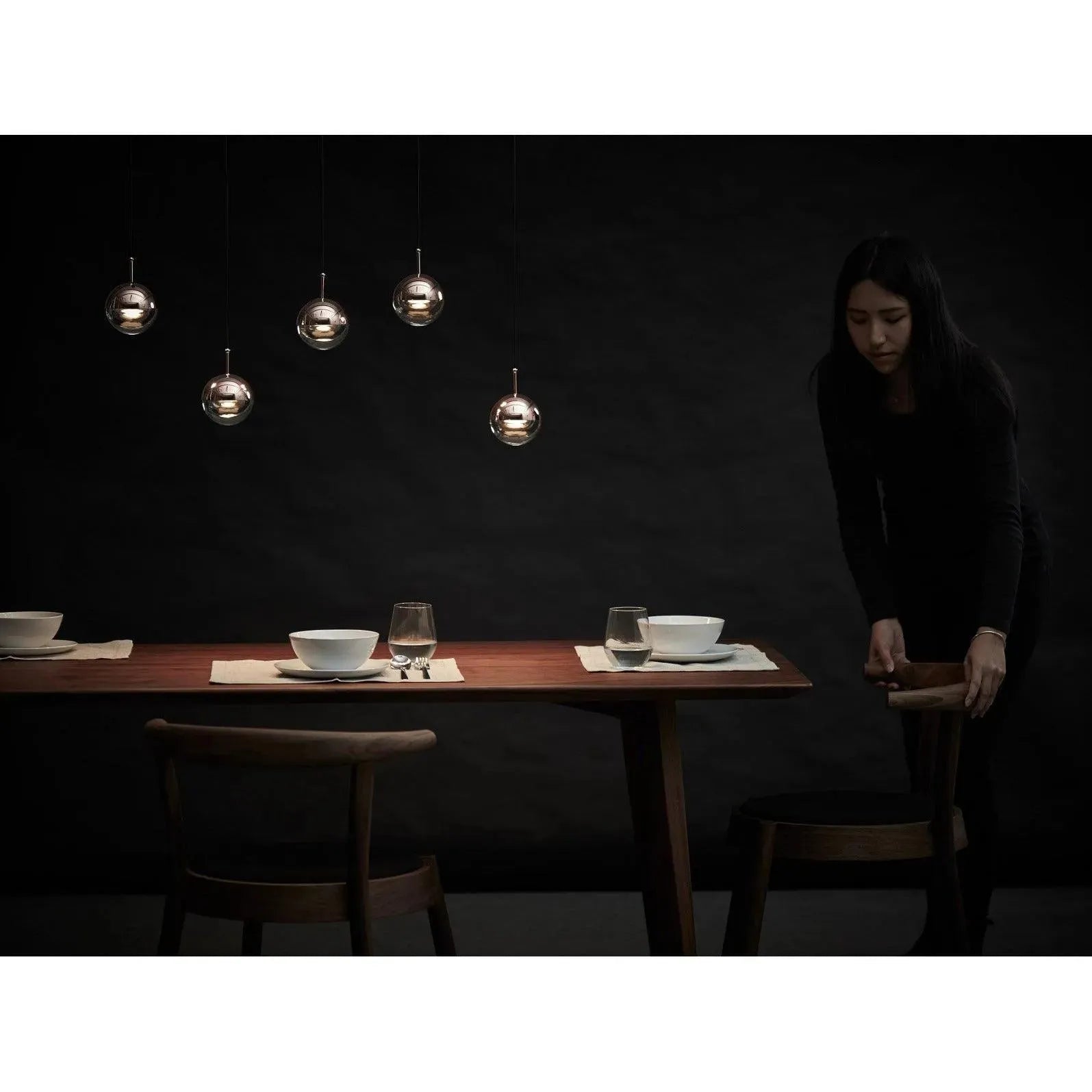 Seed Design - Dora Pendant Light 5 - SLD-1010PL5-CPR | Montreal Lighting & Hardware