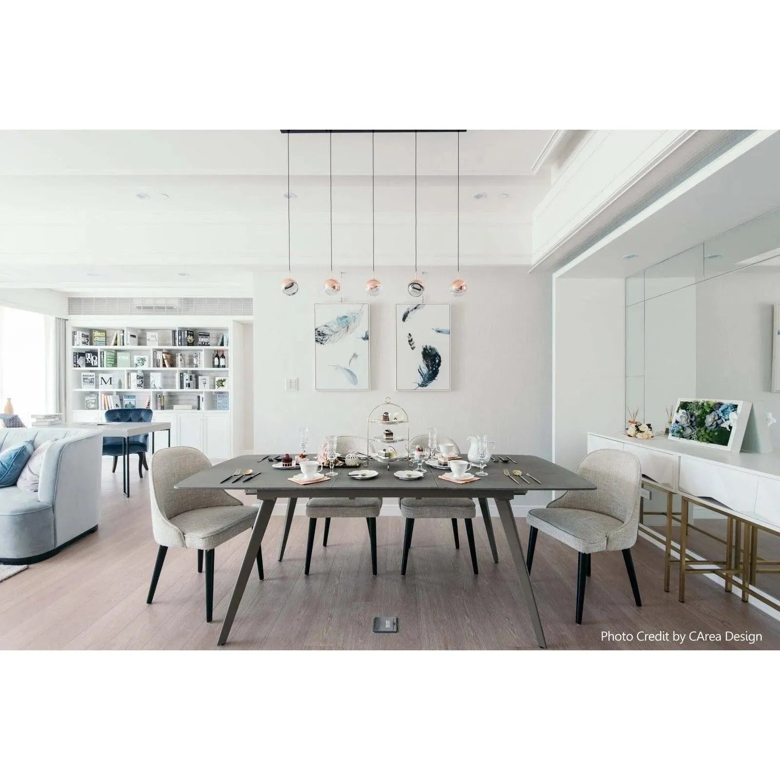 Seed Design - Dora Pendant Light 5 - SLD-1010PL5-CPR | Montreal Lighting & Hardware