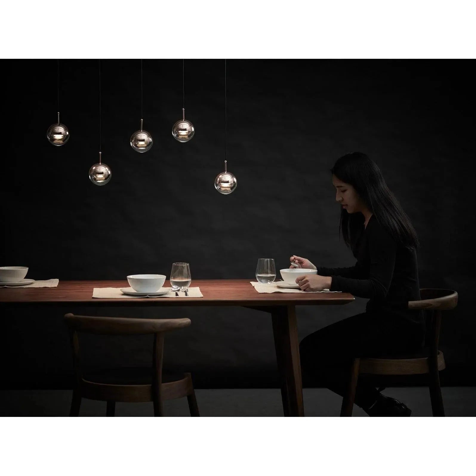 Seed Design - Dora Pendant Light 5 - SLD-1010PL5-CPR | Montreal Lighting & Hardware