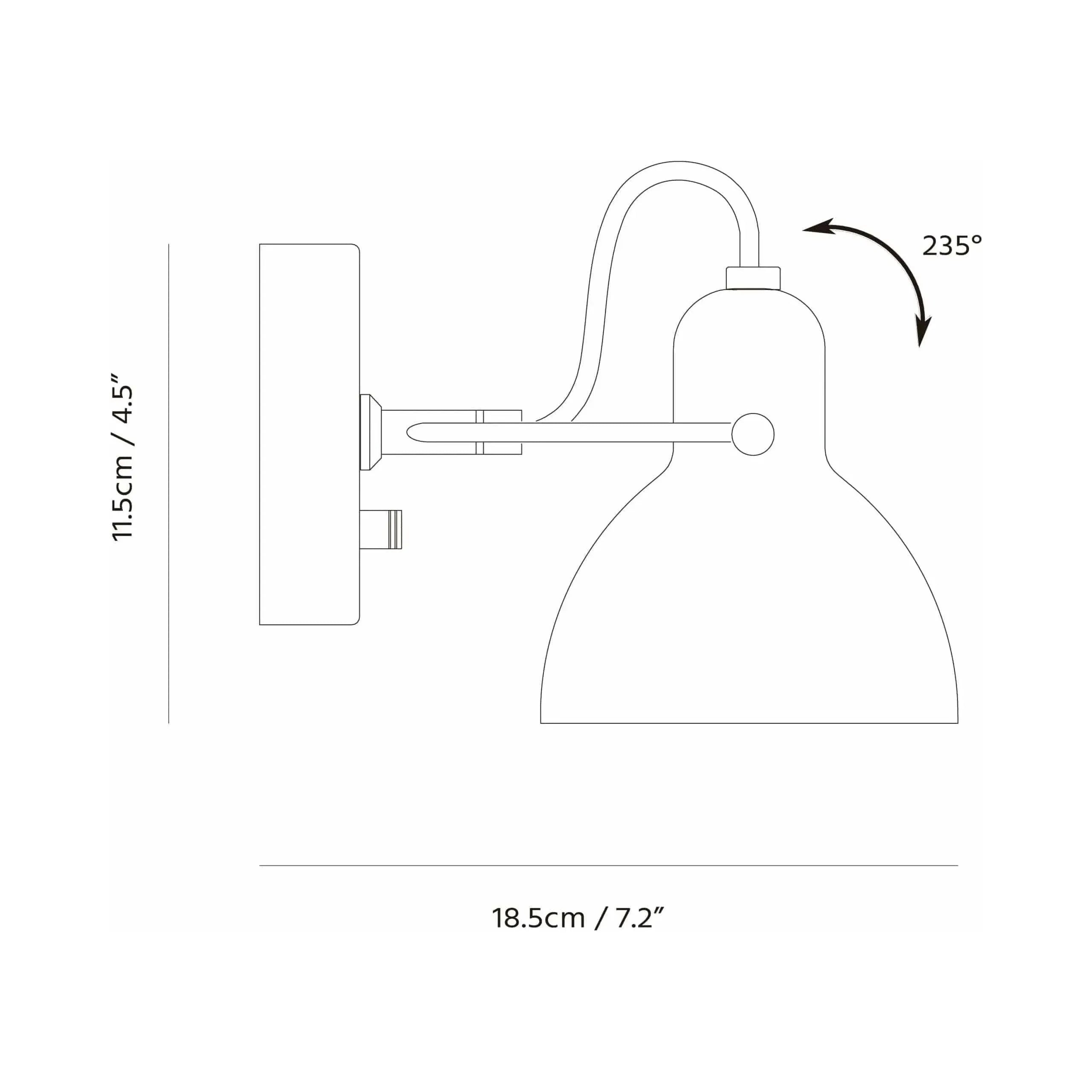 Seed Design - Laito mini Wall Lamp - SQ-793MWR-BK | Montreal Lighting & Hardware