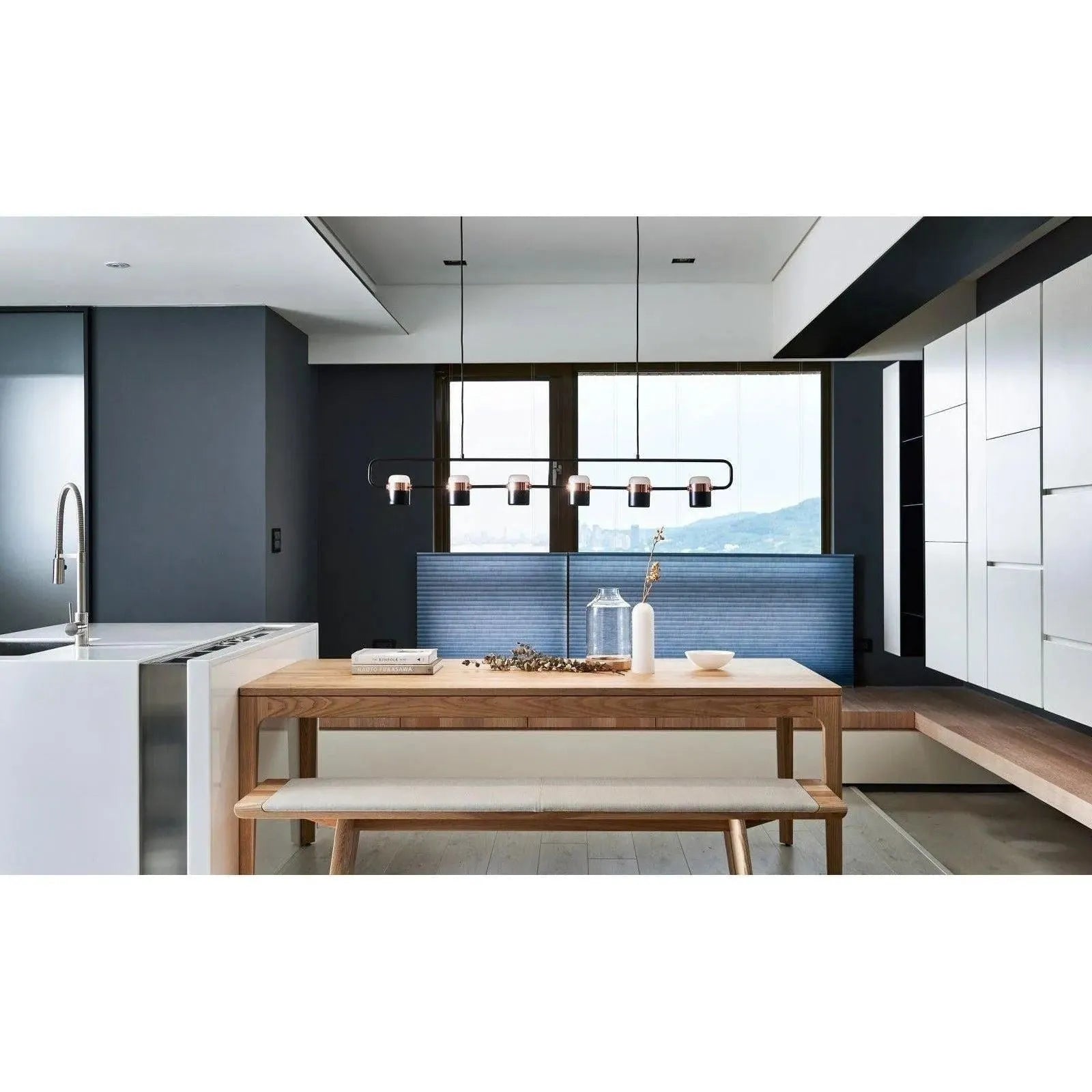 Seed Design - Ling Pendant Light 6 - SLD-80PF6-BK | Montreal Lighting & Hardware