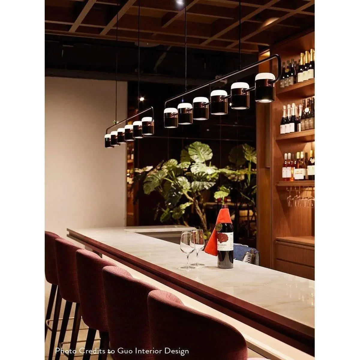Seed Design - Ling Pendant Light 6 - SLD-80PF6-BK | Montreal Lighting & Hardware