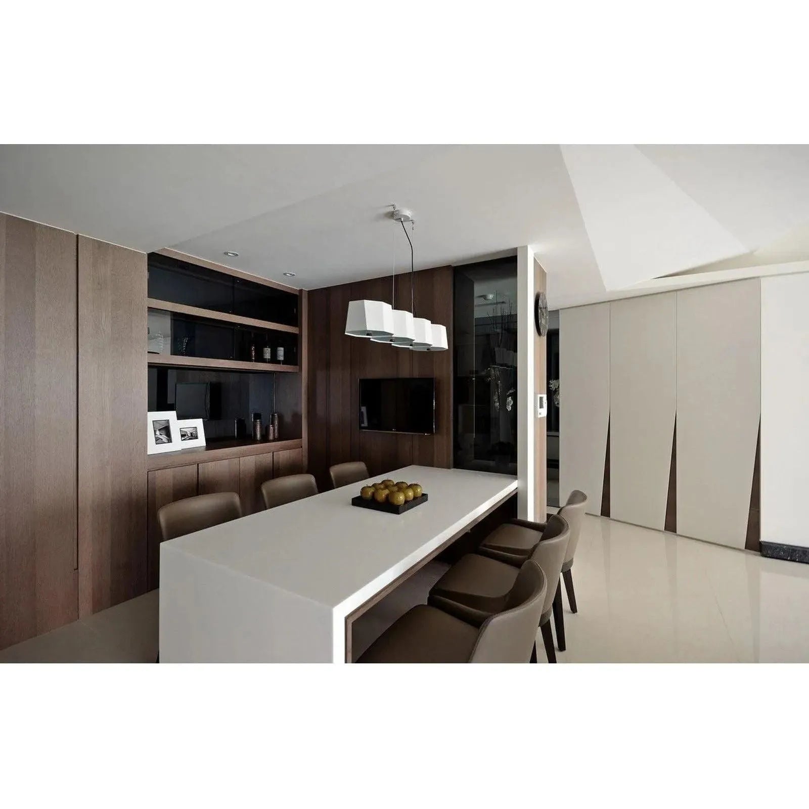 Seed Design - Zhe Pendant Light 4 - SQ-2322MPL4-BK | Montreal Lighting & Hardware