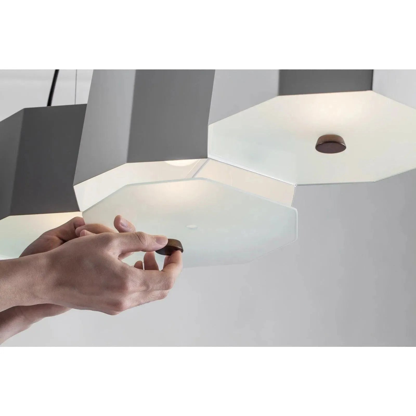 Seed Design - Zhe Pendant Light 6 - SQ-2322MPL6-BK | Montreal Lighting & Hardware