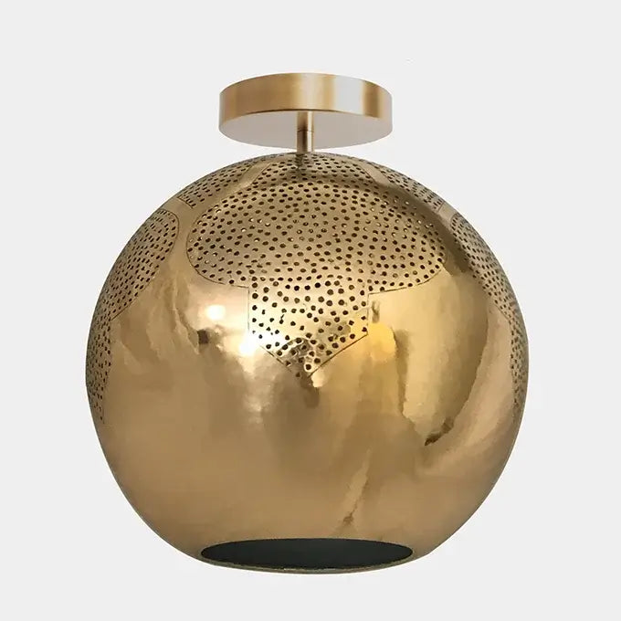Dounia Home - DH-NAJSEMFLU-SM-PC - Najma Semi-flush Light - Polished Copper
