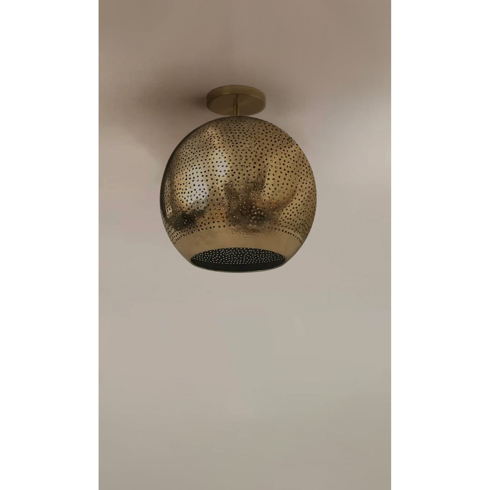 Dounia Home - DH-SHASEMFLU-SM-PC - Shams Semi-Flush - Polished Copper