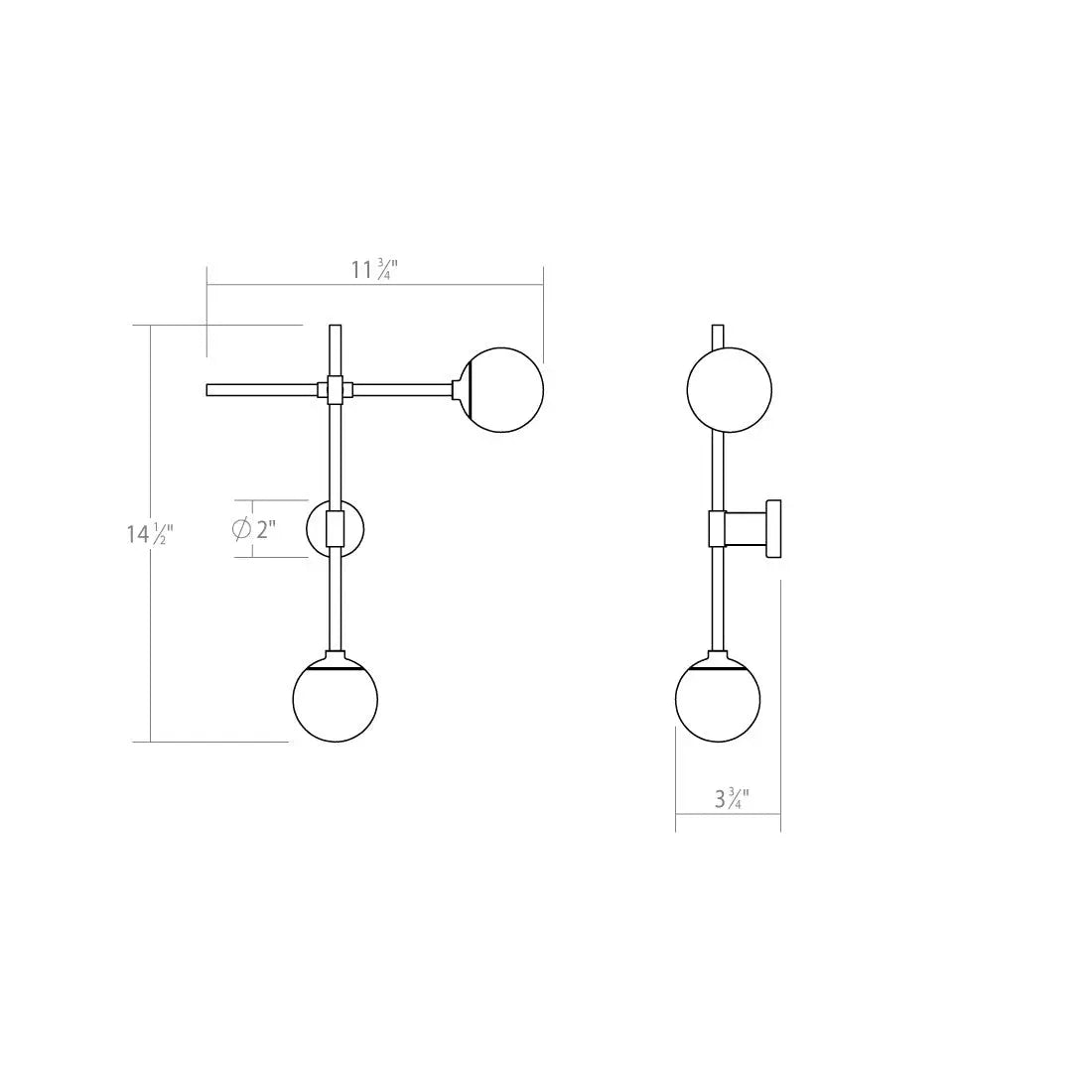 Sonneman - Sabon LED Murale - 2062.13 | Montreal Luminaire & Quincaillerie
