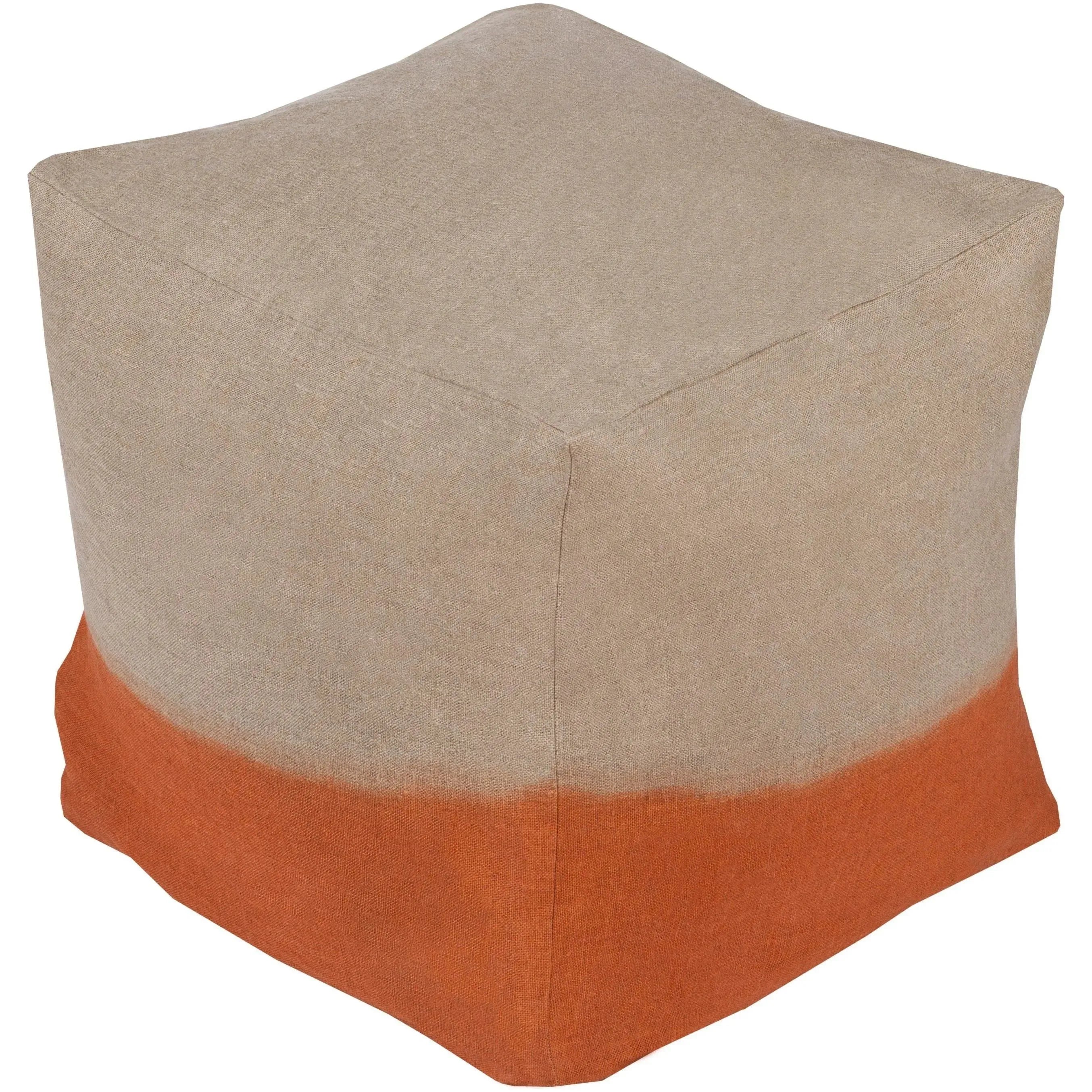 Surya - Dip Dyed Pouf - DDPF007-181818 | Montreal Lighting & Hardware